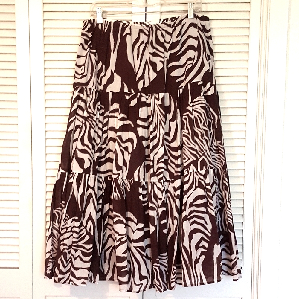 Safari print skirt